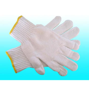 7 Gauge, 10 Gauge Natural White, Bleach White Cotton Glove